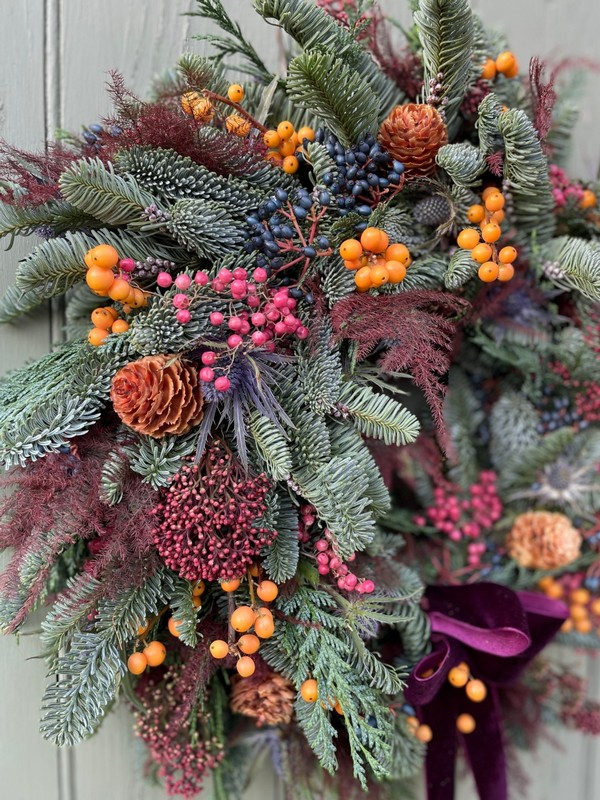 Berry Door Wreath
